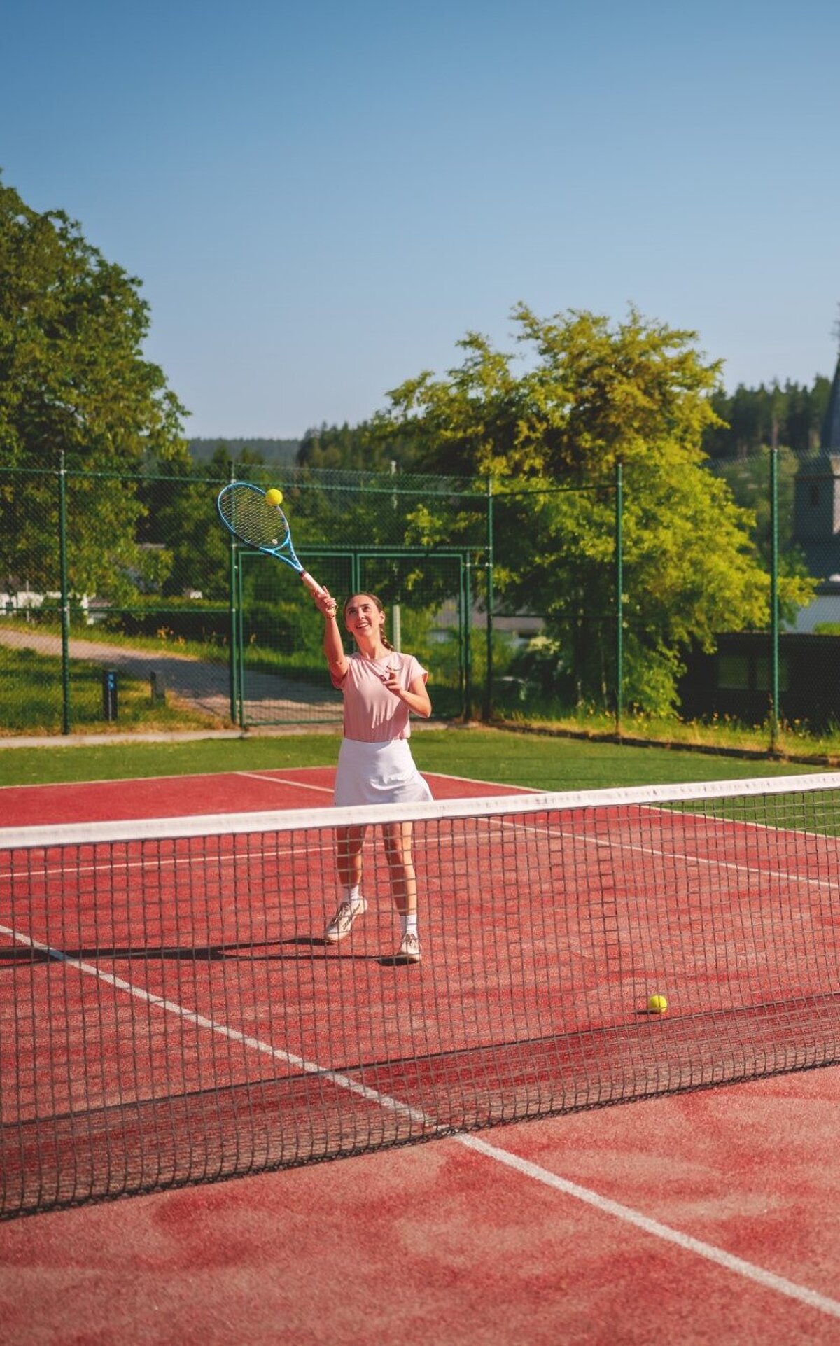 Zwei Tennisspieler auf dem Tennisplatz