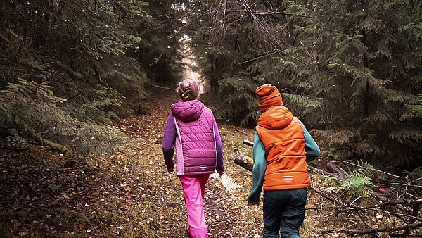 Kinder im Wald