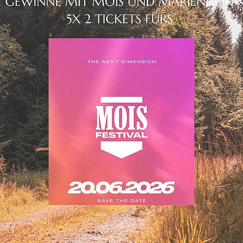 Wir verlosen 5x2 Tickets zusammen mit  @mois.festival am 20. Juni 2026 in Gonzerath.

Tagsüber Fußballturnier mit 1.000€...